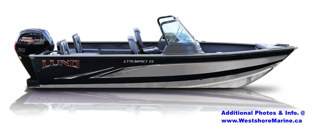 New 2022 LUND 1775 IMPACT XS W/ MERCURY 115HP PRO XS BLACK & SILVER ...