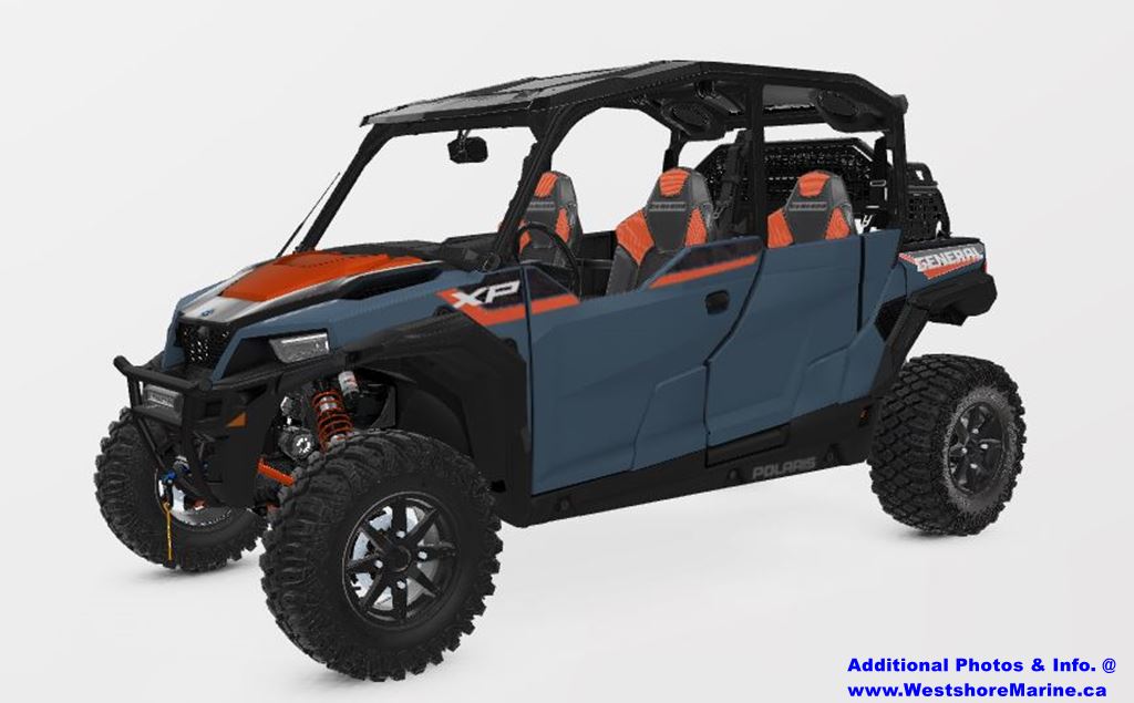 New 2022 POLARIS GENERAL XP 4 1000 TRAILHEAD CREW BLUE SLATE UTV in ...