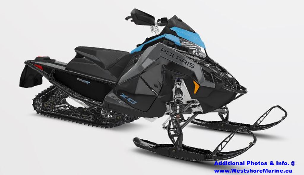 New 2022 Polaris 850 Indy Xc 137 Gloss Black Stealth Grey Sky Blue 