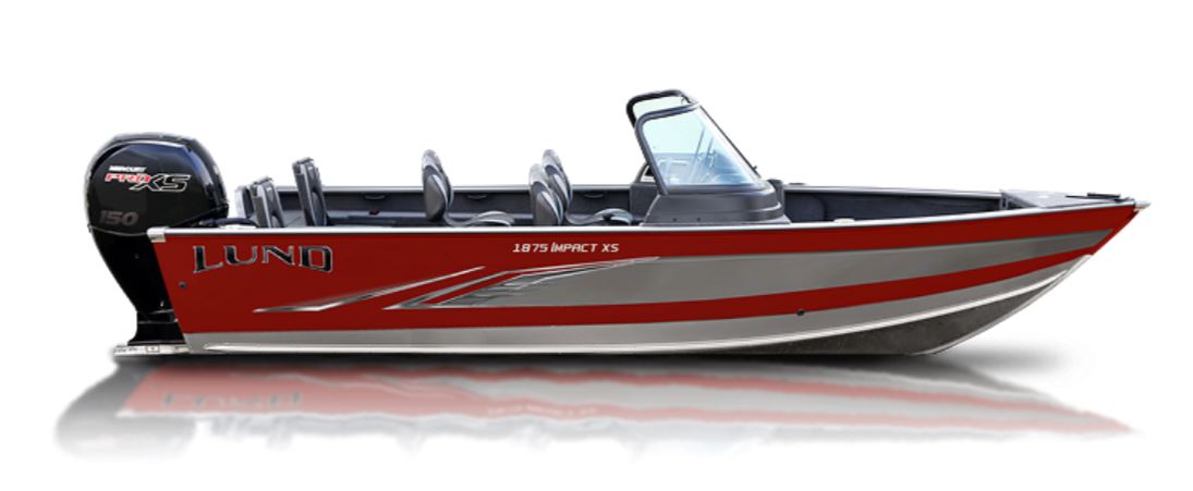 New 2022 LUND 1875 IMPACT XS RED & SILVER STONE BOAT in Arborg #2568278 ...