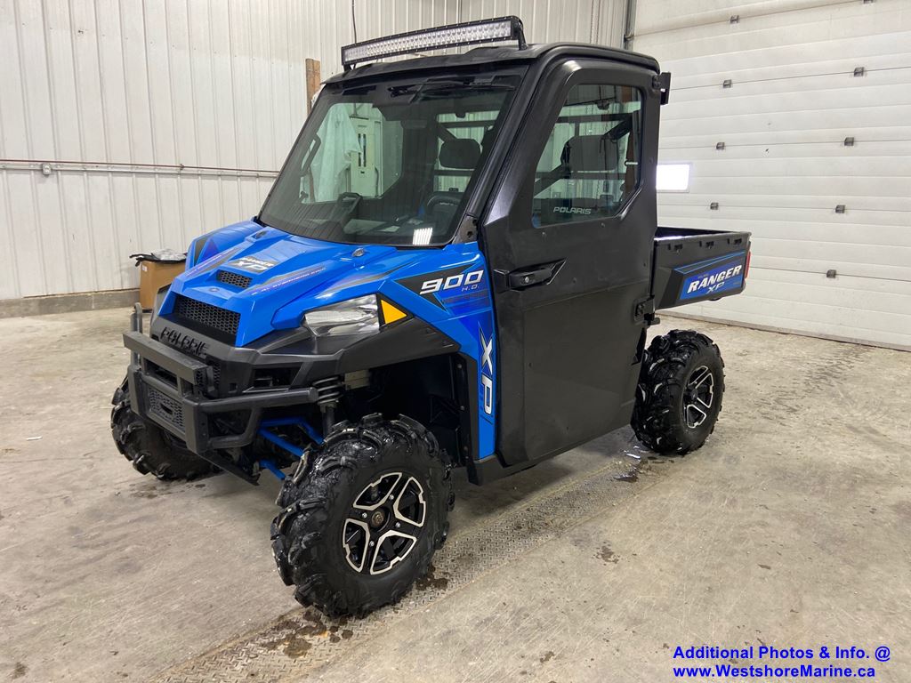 Pre-Owned 2016 Polaris RANGER XP 900 EPS BLUE FULL CAB W/HEAT BLUE ...