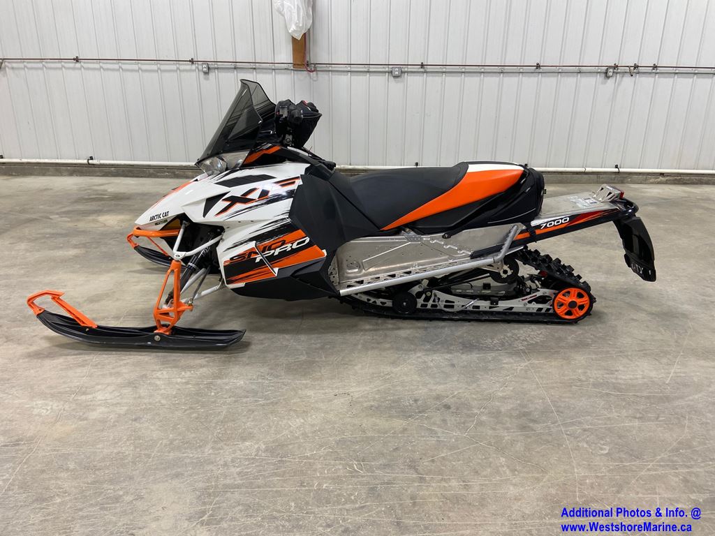 Pre-Owned 2015 ARCTIC CAT XF 7000 SNO PRO WHITE & ORANGE SNOWMOBILE in ...