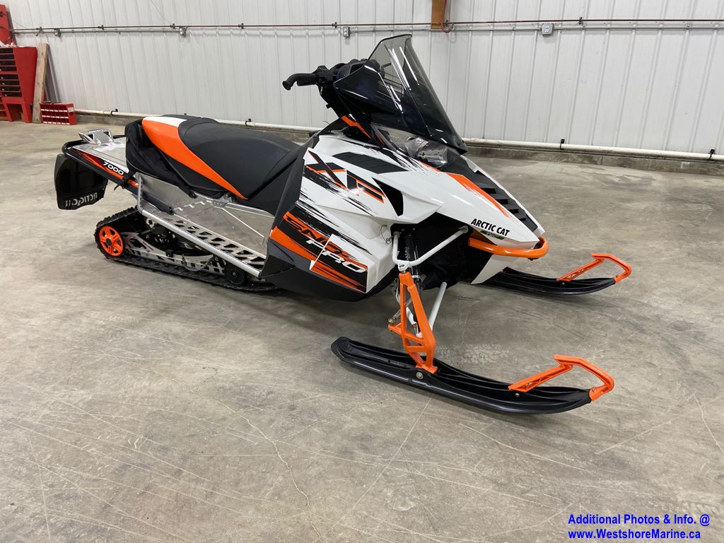 Pre-Owned 2015 ARCTIC CAT XF 7000 SNO PRO WHITE & ORANGE SNOWMOBILE in ...