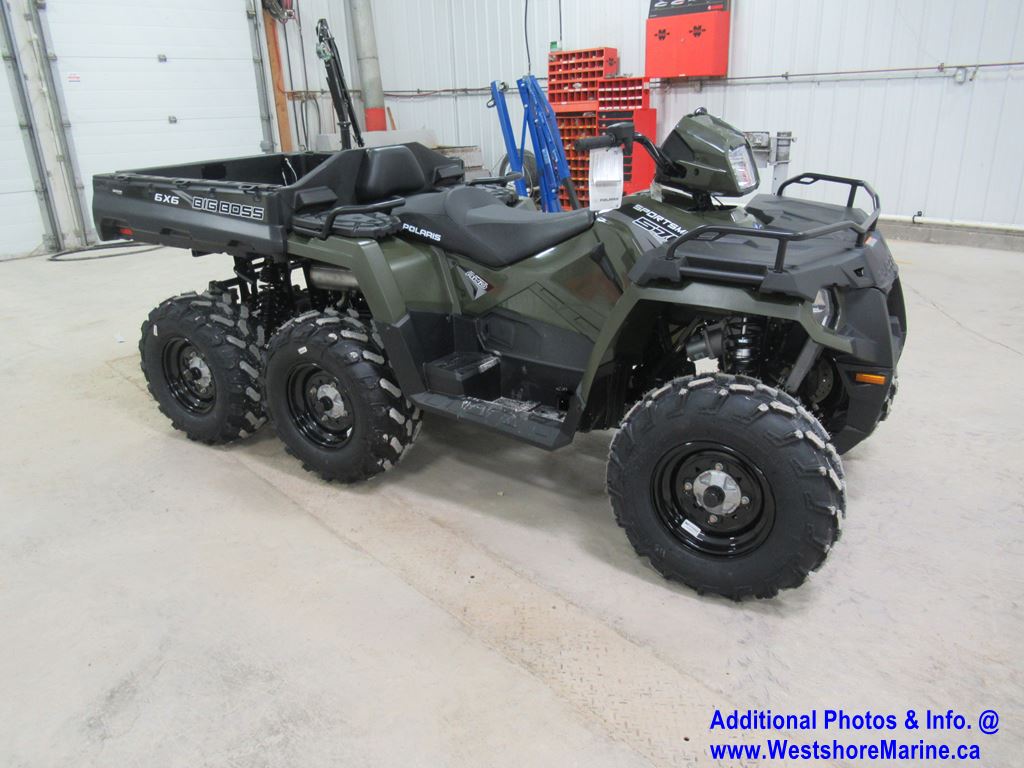 New 2020 Polaris SPORTSMAN 6X6 BIG BOSS 570 EPS SAGE GREEN ATV in ...