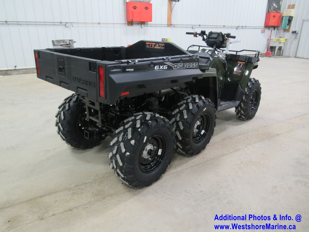 New 2020 Polaris SPORTSMAN 6X6 BIG BOSS 570 EPS SAGE GREEN ATV in
