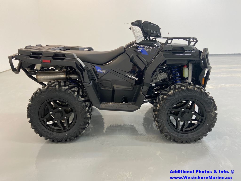 New 2021 POLARIS SPORTSMAN 570 EPS/EBS TRAIL ONYX BLACK ATV in