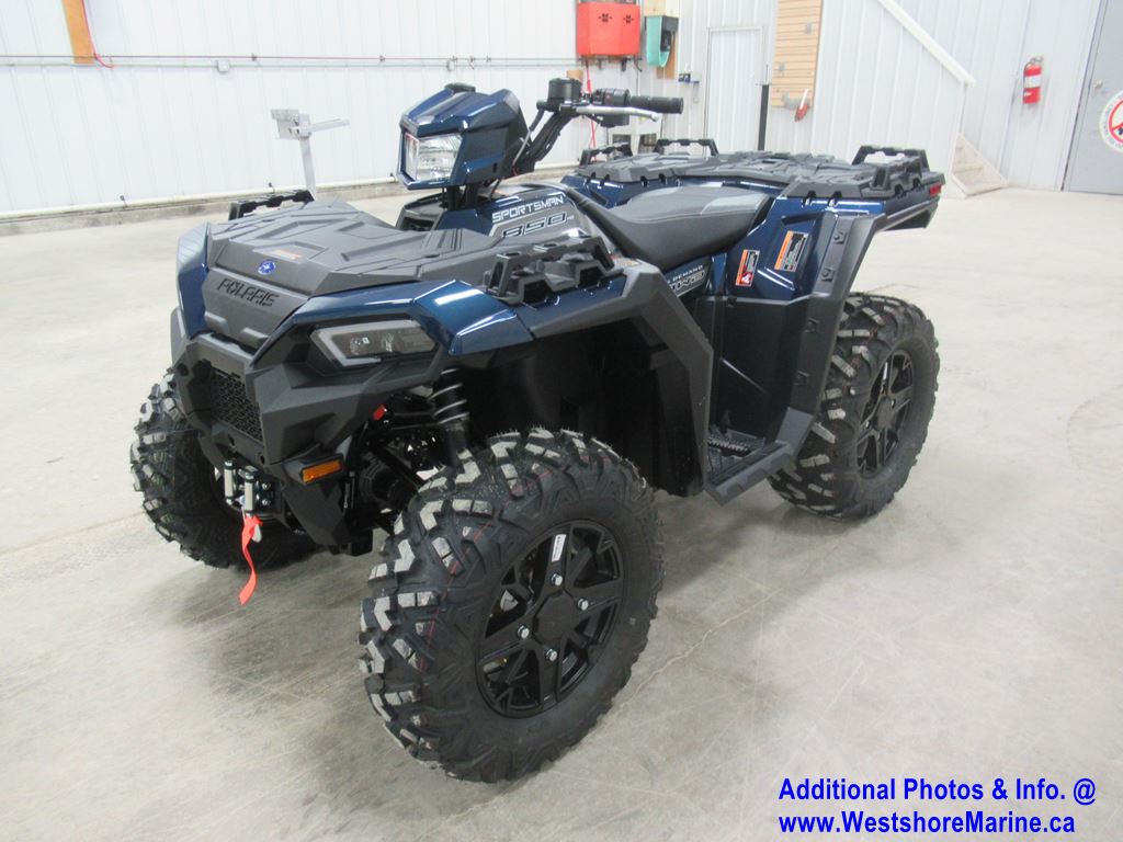 New 2020 Polaris SPORTSMAN 850 PREMIUM TRAIL STEEL BLUE ATV in Arborg ...