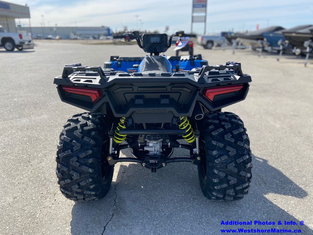 New 2021 POLARIS SPORTSMAN 850 ULTIMATE TRAIL LE VELOCITY BLUE ATV in