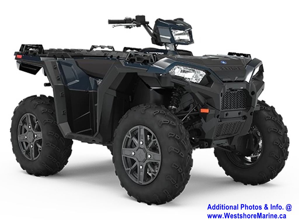 New 2020 POLARIS SPORTSMAN 850 PREMIUM TRAIL STEEL BLUE ATV in Arborg ...