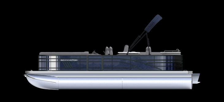 New 2022 BENNINGTON 25' LPD ENTERTAINMENT PONTOON W/ YAMAHA 150HP OCEAN BLUE