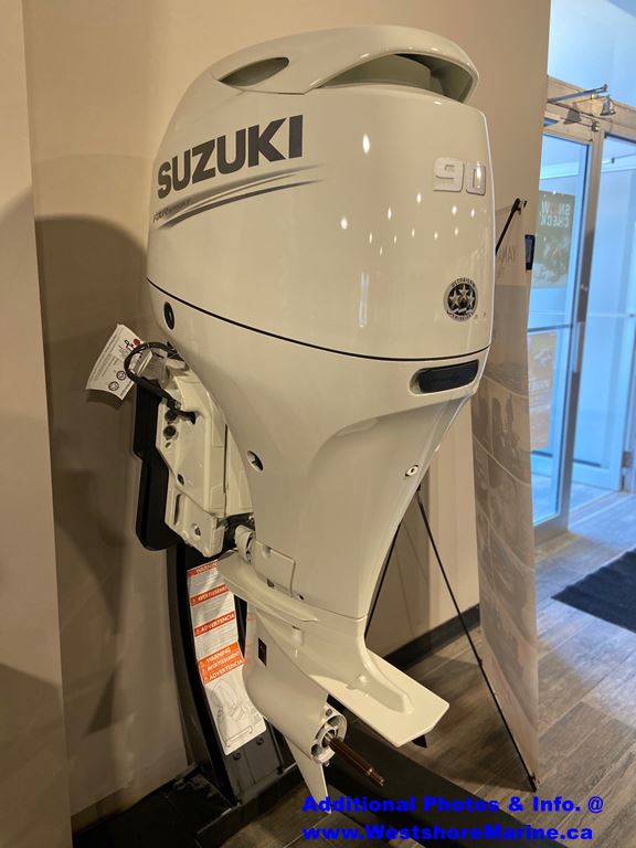 New 2020 SUZUKI 90HP WHITE OUTBOARD in DF90ATLW Westshore