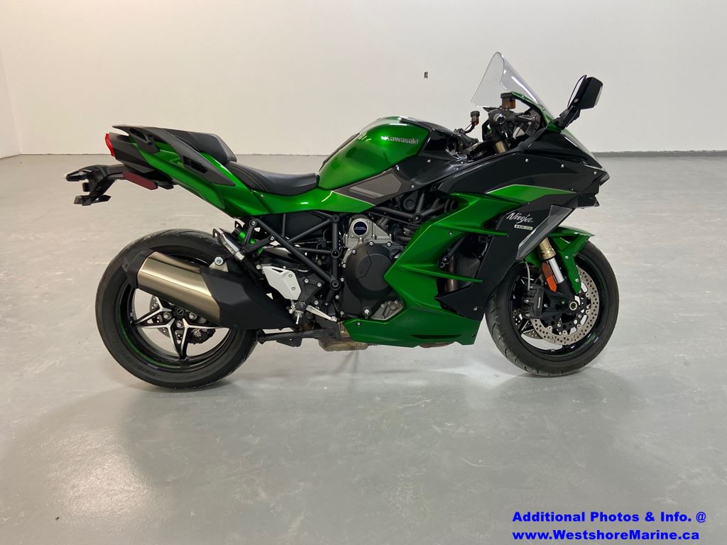 Pre-Owned 2018 KAWASAKI NINJA H2 SX SE GREEN MOTORCYCLE in Arborg ...