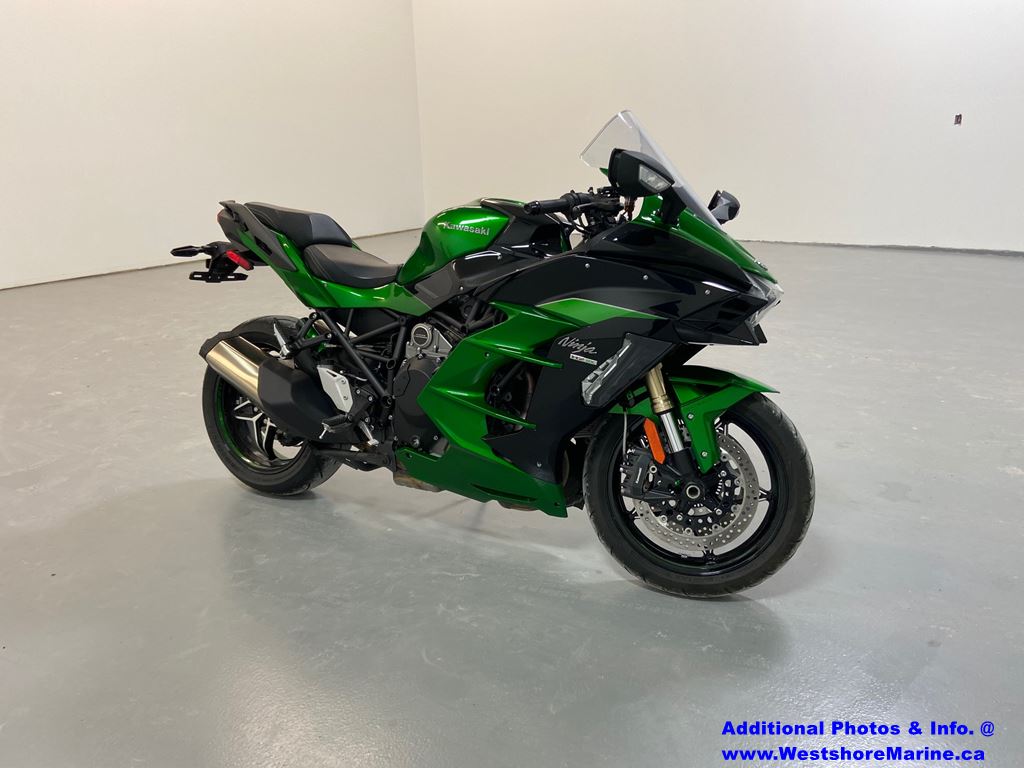 Pre-Owned 2018 KAWASAKI NINJA H2 SX SE GREEN MOTORCYCLE in Arborg ...