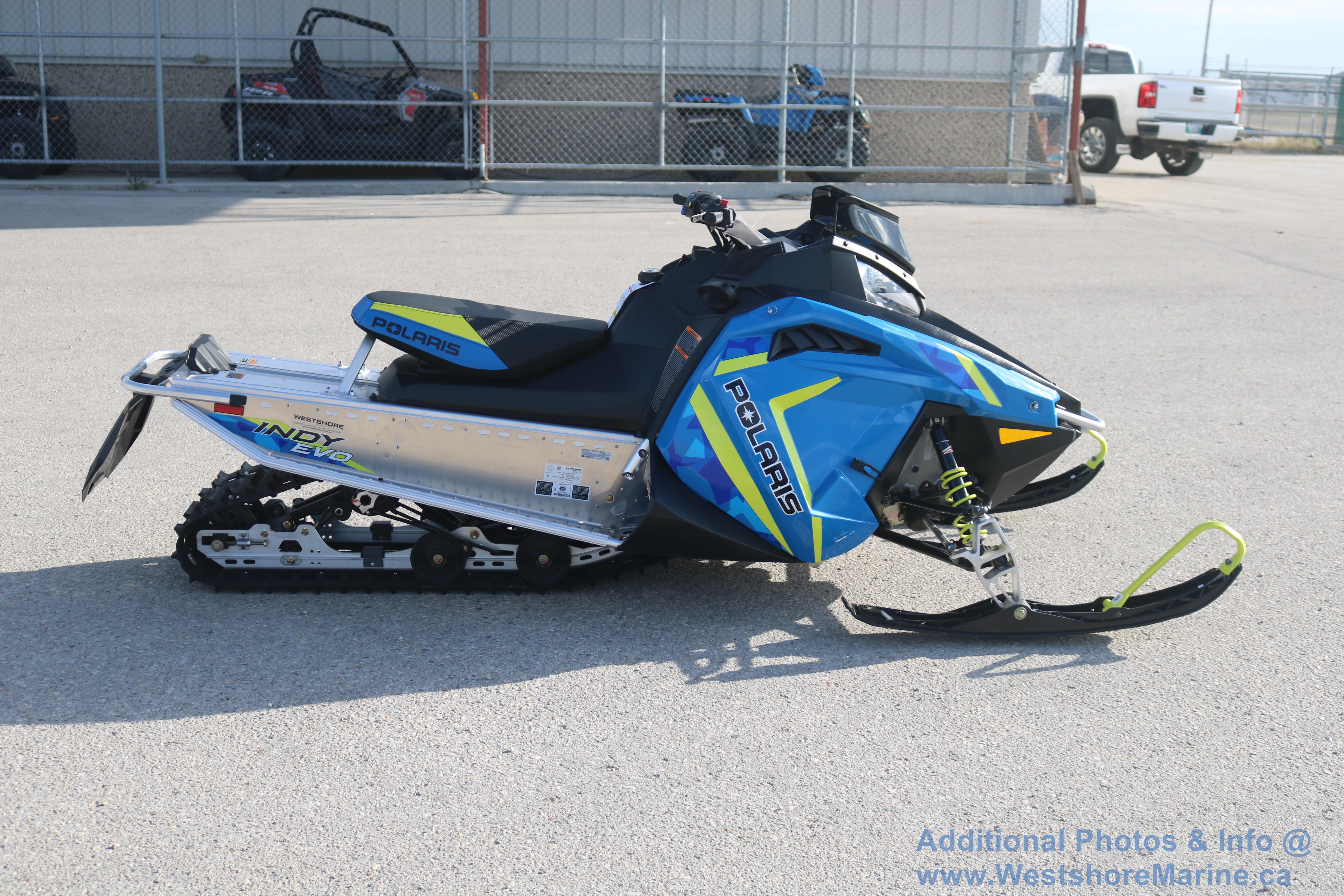 New 2019 Polaris INDY EVO ELECTRIC START SNOWMOBILE In Arborg #184233 ...