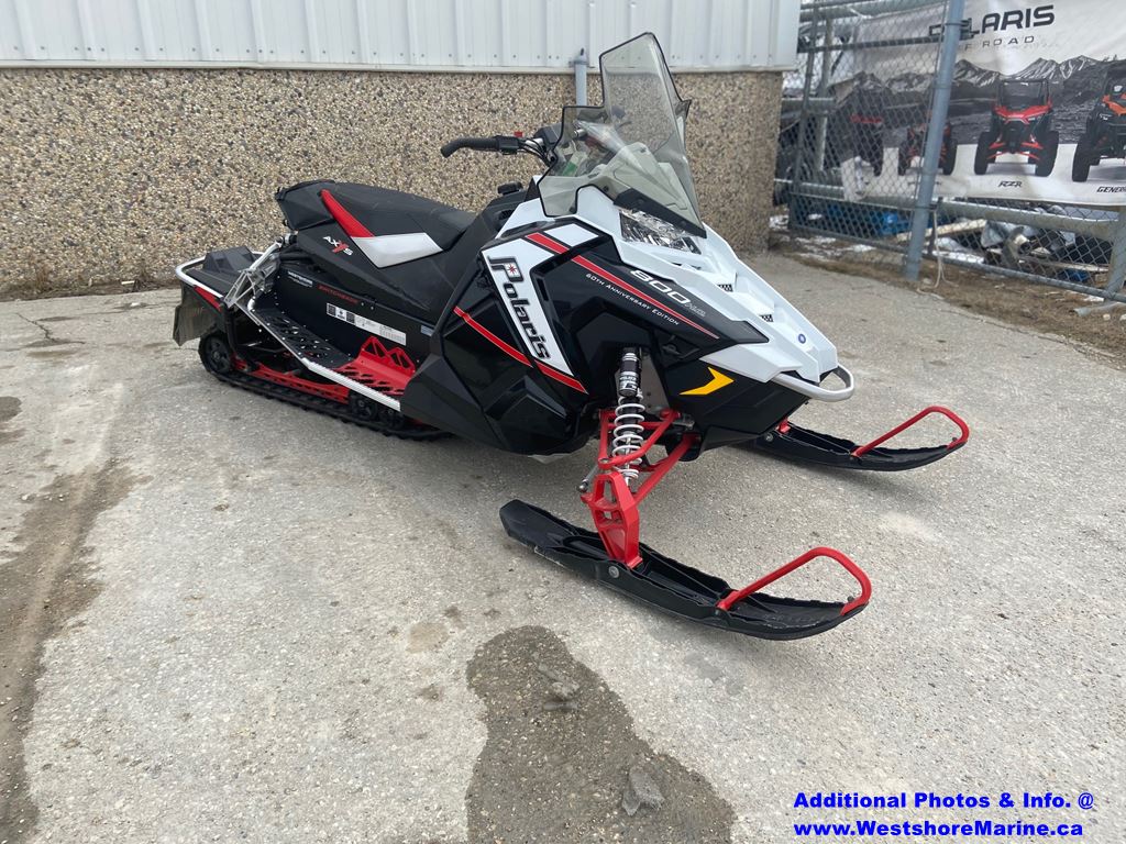 Pre-Owned 2018 POLARIS 800 SWITCHBACK 60TH ANNIVERSARY WHITE & BLACK ...