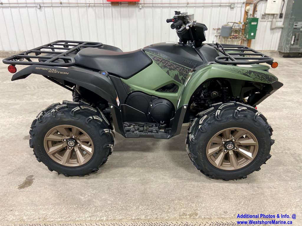 New 2021 YAMAHA GRIZZLY 700 EPS GREEN ATV in YF70GPSMG3