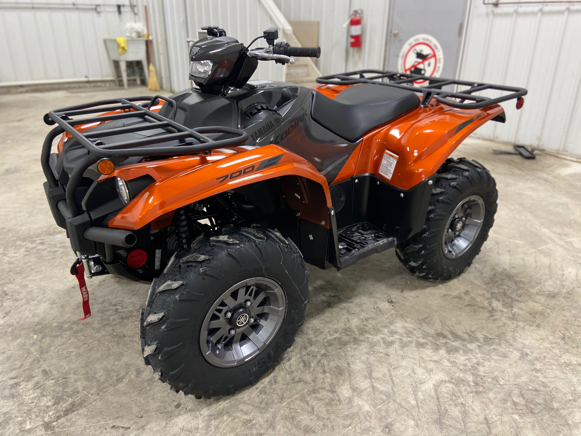 New 2021 YAMAHA KODIAK 700 EPS DEEP ORANGE METALLIC ATV in 