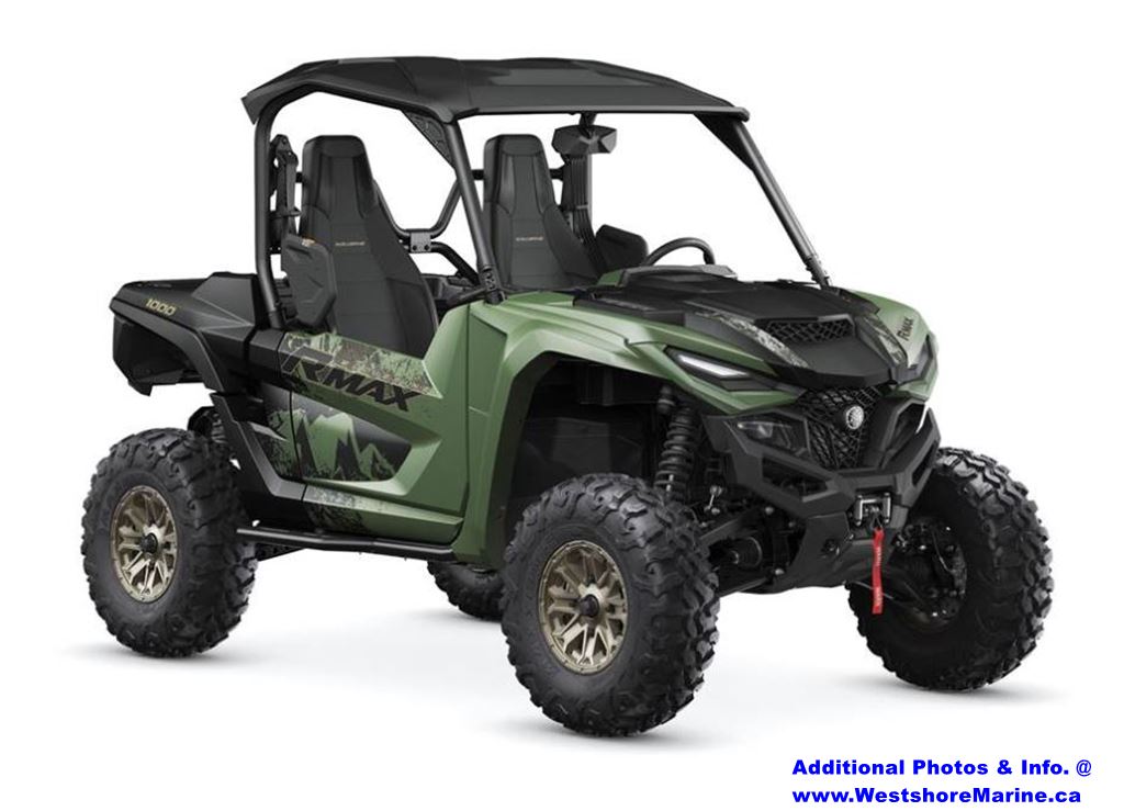 New 2021 YAMAHA WOLVERINE RMAX2 1000 EPS COVERT GREEN UTV in Arborg # ...